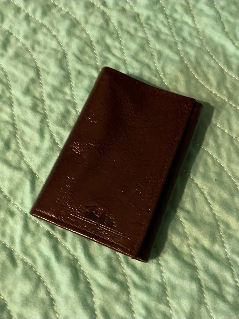 John Weitz brown Leather Tri-fold Wallet